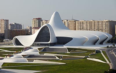 Haydar Aliyev Kültür Merkezi, Bakü Mimar : Zaha Hadid, Müşteri : Dia Holding